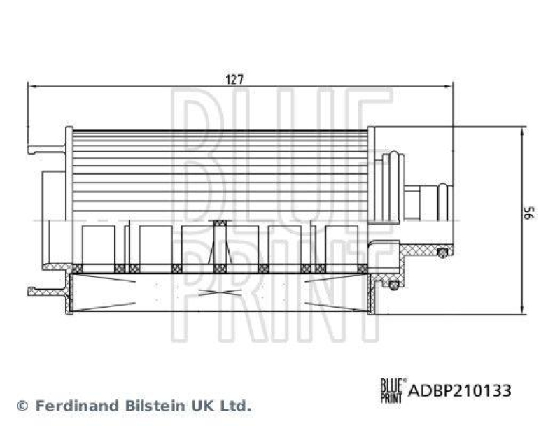 BLUE PRINT ADBP210133 Ölfilter mit Dichtring für MG