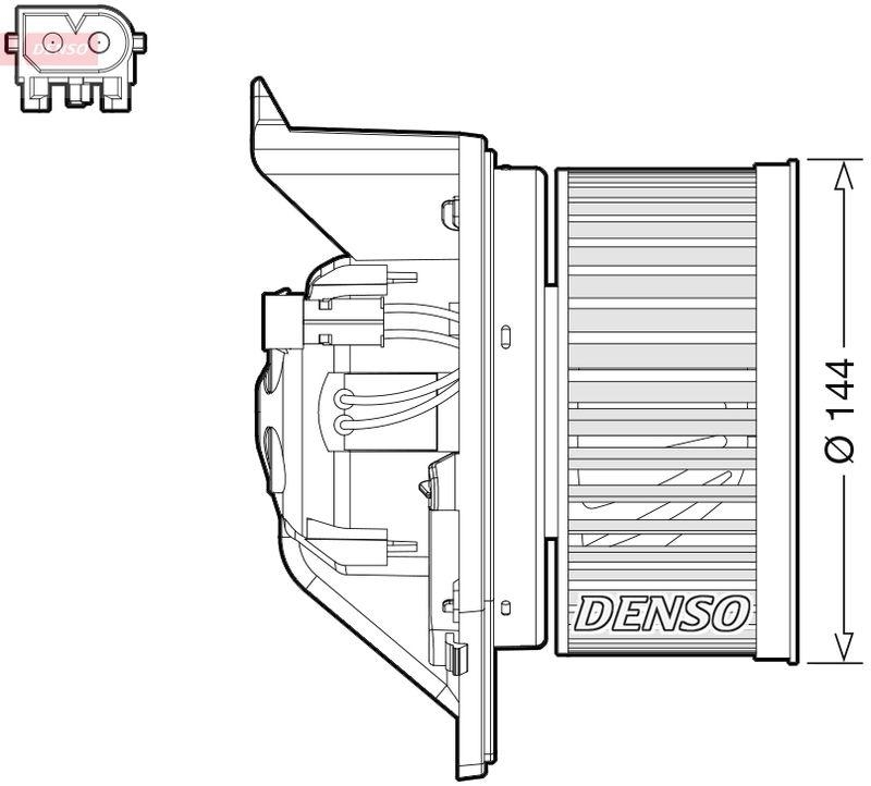 DENSO DEA05005 Innenraumgebläse MINI (R56) 1.6 Cooper S 1.6 (00-10)