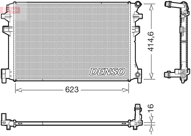 DENSO DRM02048 Kühler VW POLO VI (AW1, BZ1, AE1) 1.0 TSI (18-)