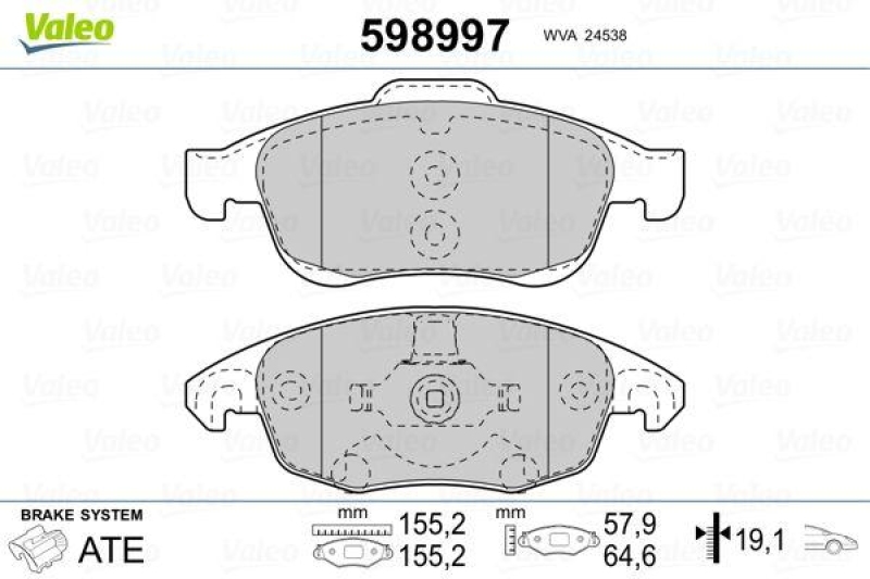 VALEO 598997 SBB-Satz PREMIUM