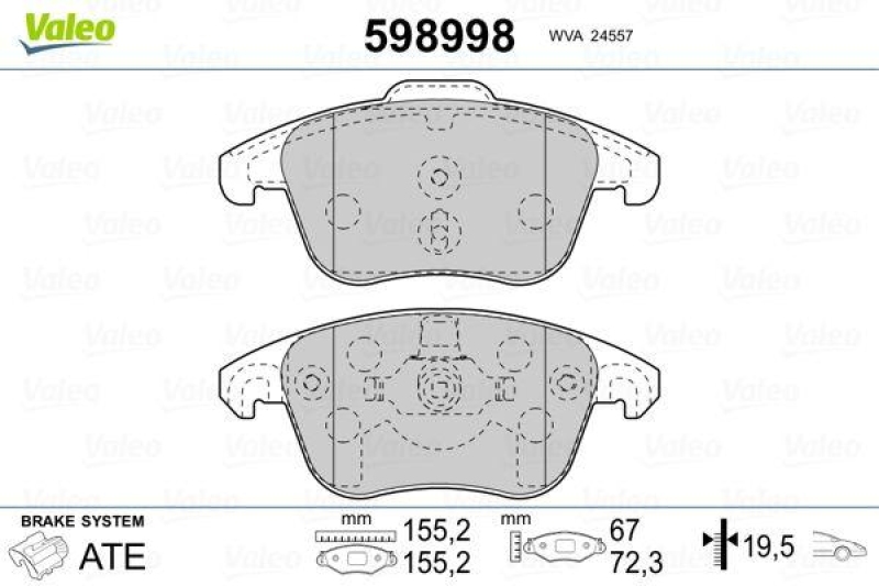 VALEO 598998 SBB-Satz PREMIUM