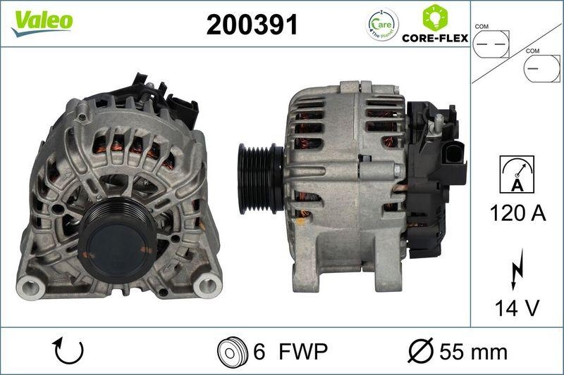 VALEO 200391 Generator - CORE-FLEX - FORD