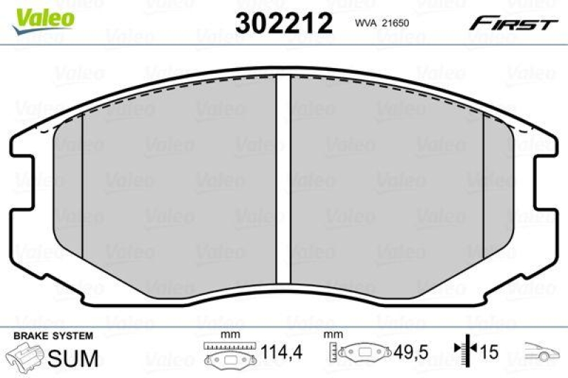 VALEO 302212 SBB-Satz FIRST