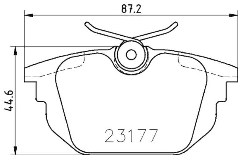 HELLA 8DB 355 018-371 Bremsbelagsatz Scheibenbremse