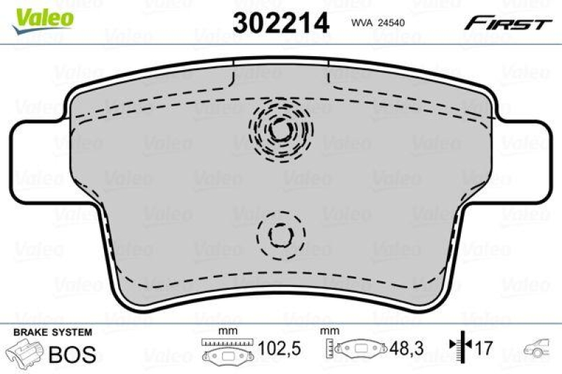 VALEO 302214 SBB-Satz FIRST