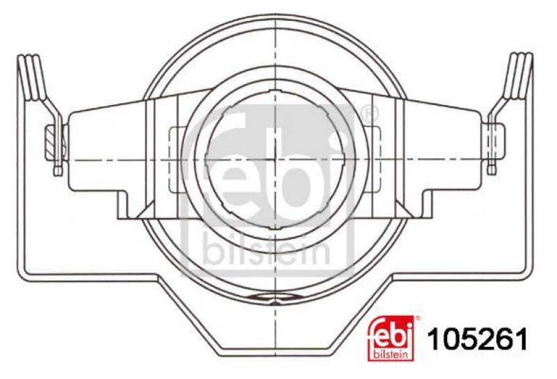 FEBI BILSTEIN 105261 Ausrücklager mit Anbaumaterial für Volvo