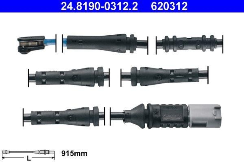 ATE 24.8190-0312.2 Warnkontakt für BMW 5er F10 (10-)BMW 6er F06/F12/F13 (11-)