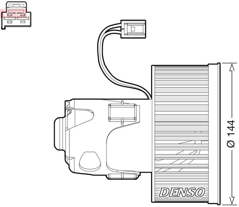 DENSO DEA05008 Innenraumgebläse BMW 5 Touring (F11) 520 d 2.0 (01-14)