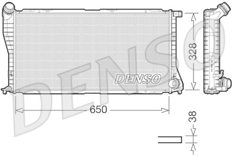 DENSO DRM05002 Kühler BMW 5 Touring (E39) 530 d (2000 - 2004)