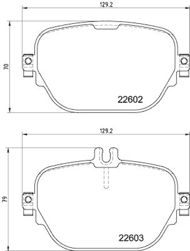 HELLA 8DB 355 039-221 Scheibenbremsbelagsatz