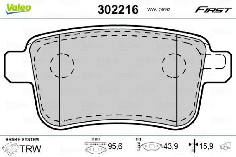 VALEO 302216 SBB-Satz FIRST