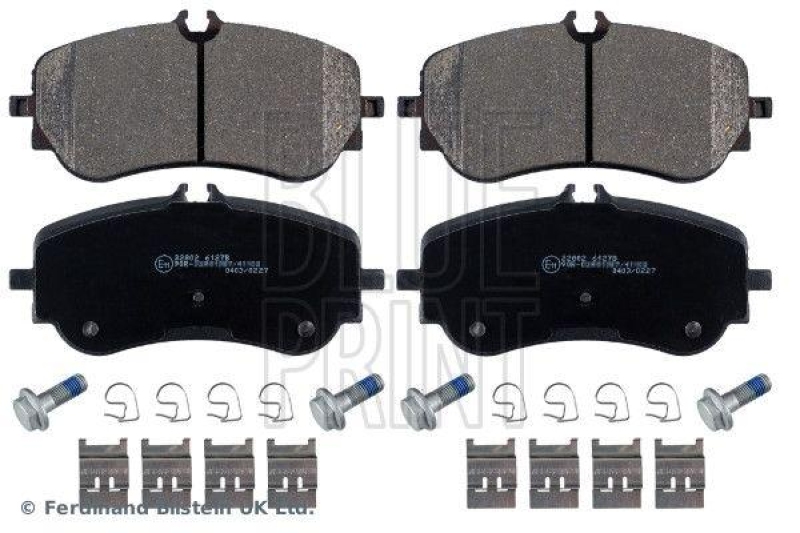 BLUE PRINT ADV184264 Bremsbelagsatz mit Befestigungsmaterial für VW-Audi