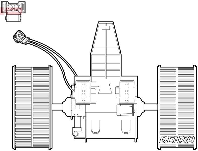 DENSO DEA05009 Innenraumgebläse BMW 5 Touring (E61) 525 d 3.0 3.0 (00-10)