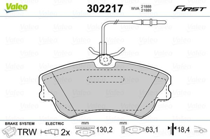 VALEO 302217 SBB-Satz FIRST