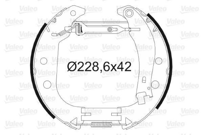 VALEO 554892 Bremsbacken-Satz-KIT