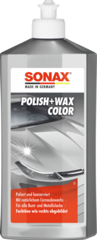 SONAX 02963000 Polish + Wax Color silber/grau 500ml