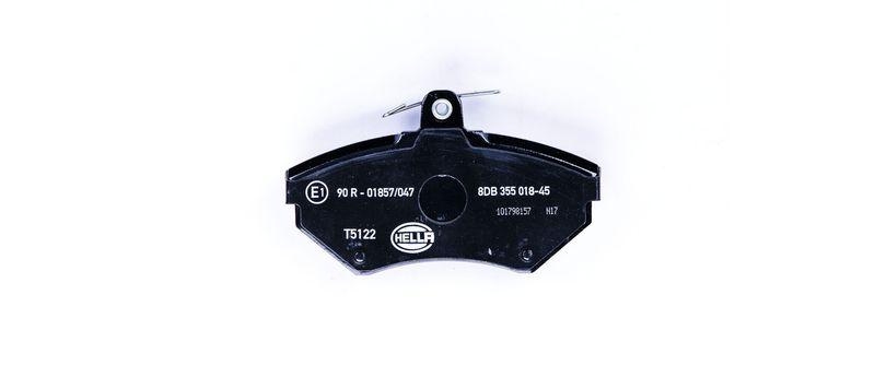 HELLA 8DB 355 018-451 Bremsbelagsatz, Scheibenbremsbelag für AUDI/VW