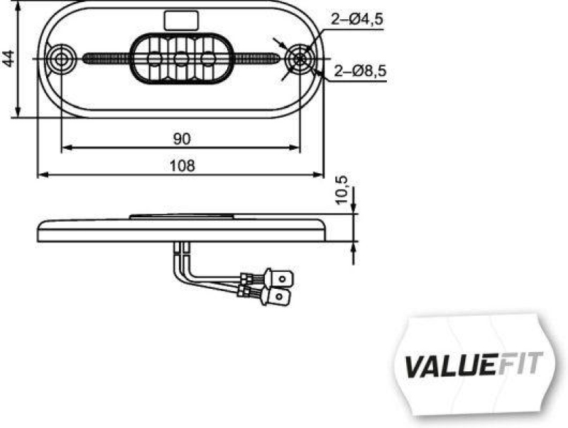 HELLA 2PG 357 009-021 Positionsleuchte LED