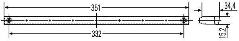 HELLA 2DA 007 421-007 Zusatzbremsleuchte 12 V