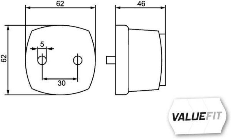 HELLA 2PG 357 012-021 Positionsleuchte Halogen