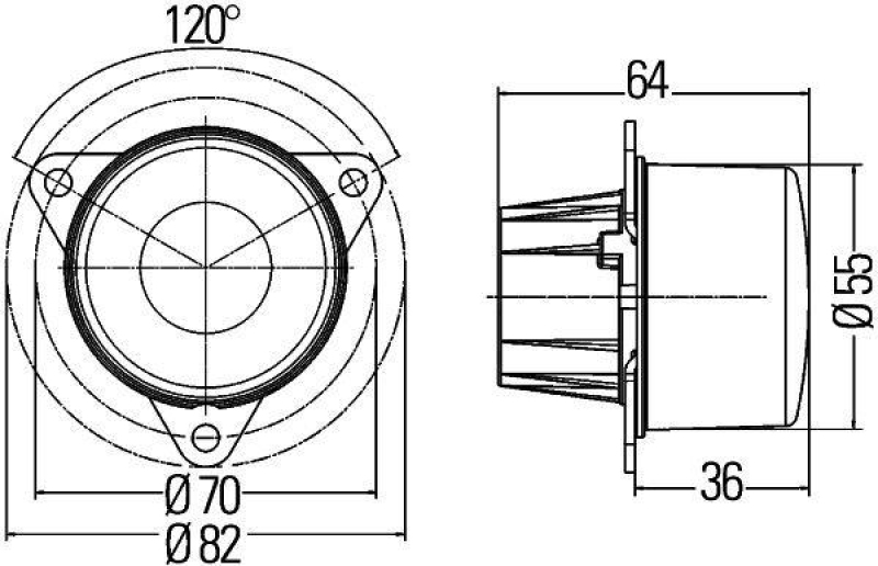 HELLA 2DA 011 172-061 Bremsleuchte 12 V