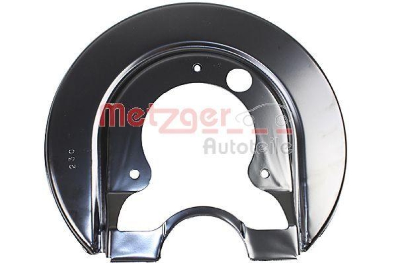 METZGER 6115205 Spritzblech, Bremsscheibe für AUDI/SKODA/VW HA links