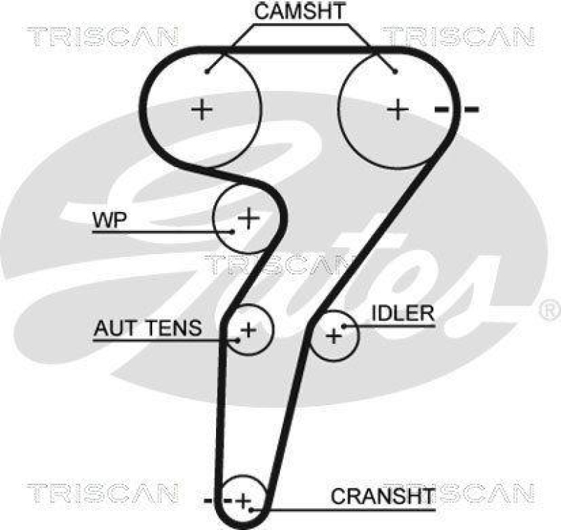 TRISCAN 8647 15042 Zahnriemensatz für Alfa Romeo, Lancia