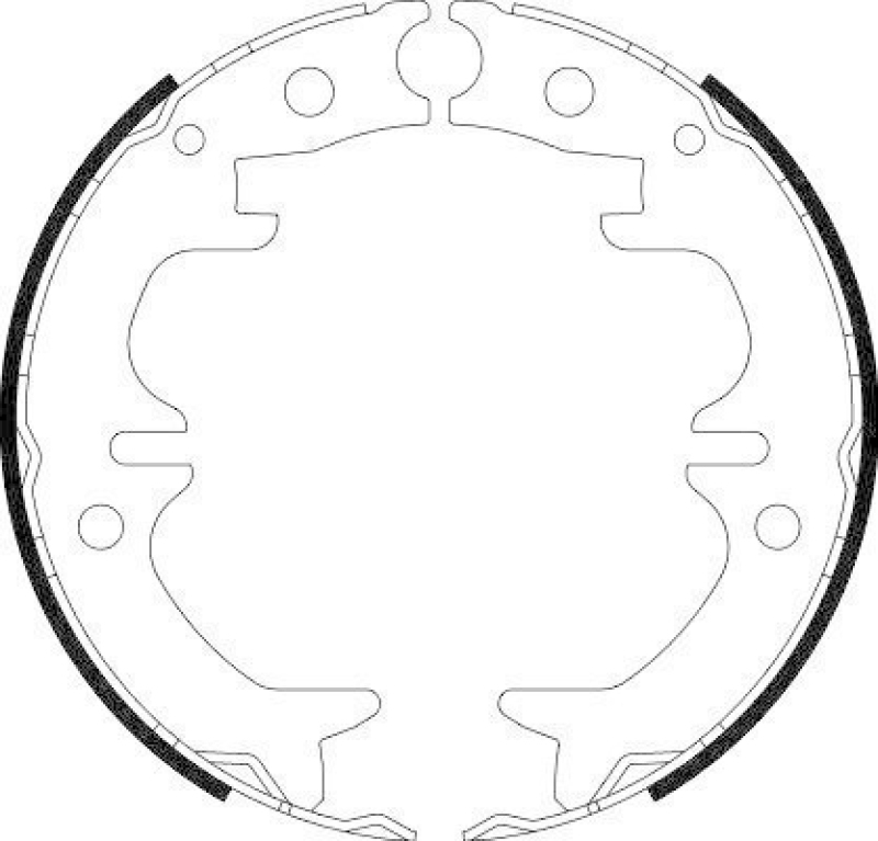 HELLA 8DA 355 050-521 Bremsbackensatz Feststellbremse