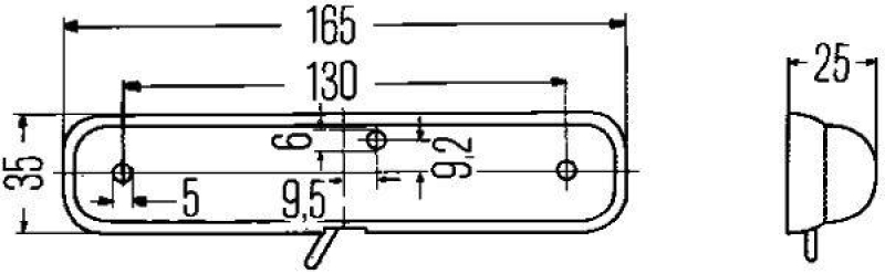 HELLA 2JA 001 330-031 Innenraumleuchte Anbau