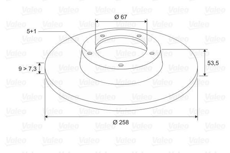 VALEO 186281 Bremsscheibe