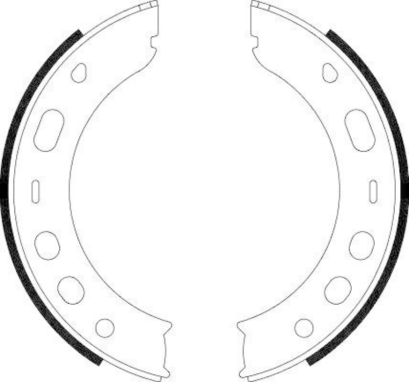 HELLA 8DA 355 050-661 Bremsbackensatz Feststellbremse