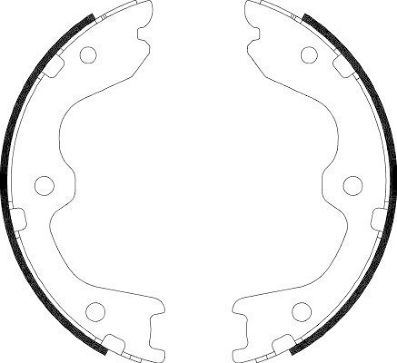 HELLA 8DA 355 050-691 Bremsbackensatz Feststellbremse