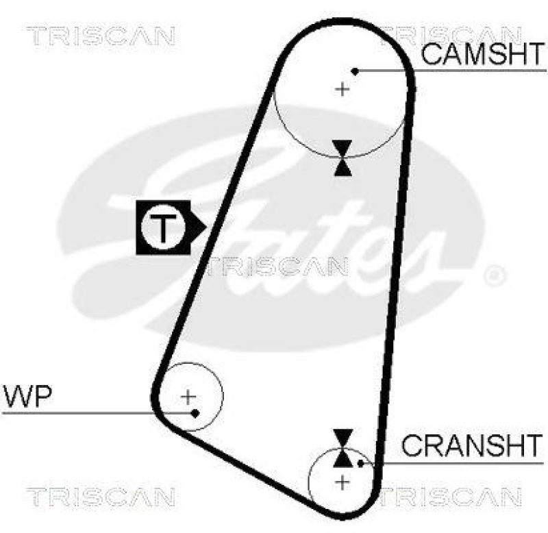 TRISCAN 8645 5015 Zahnriemen für Audi, Volkswagen