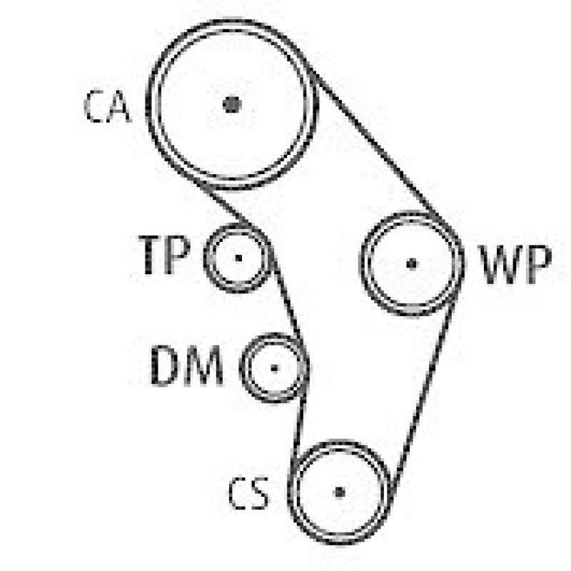 VALEO 614554 Verteilersatz m Wasserp AUDI TT 1.8