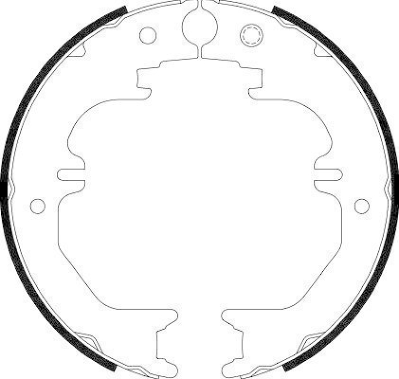 HELLA 8DA 355 050-721 Bremsbackensatz Feststellbremse