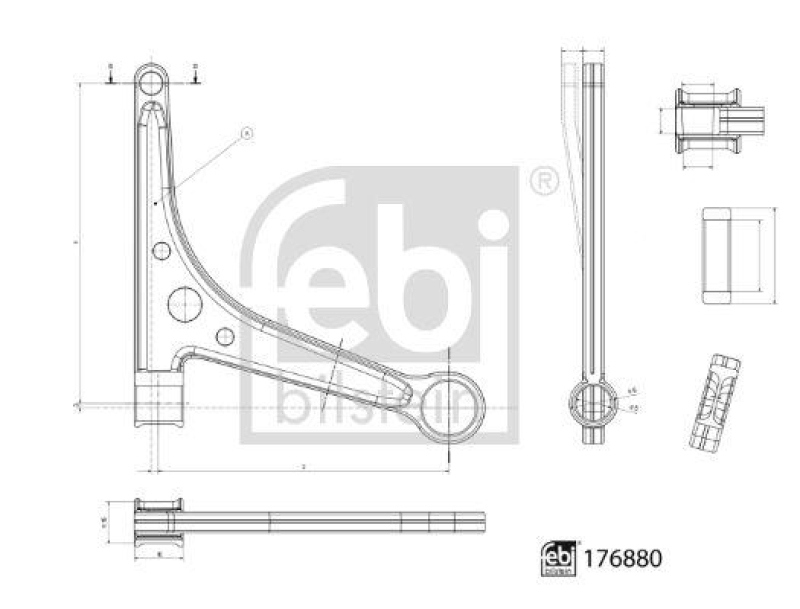 FEBI BILSTEIN 176880 Querlenker mit Lagern für VW-Audi