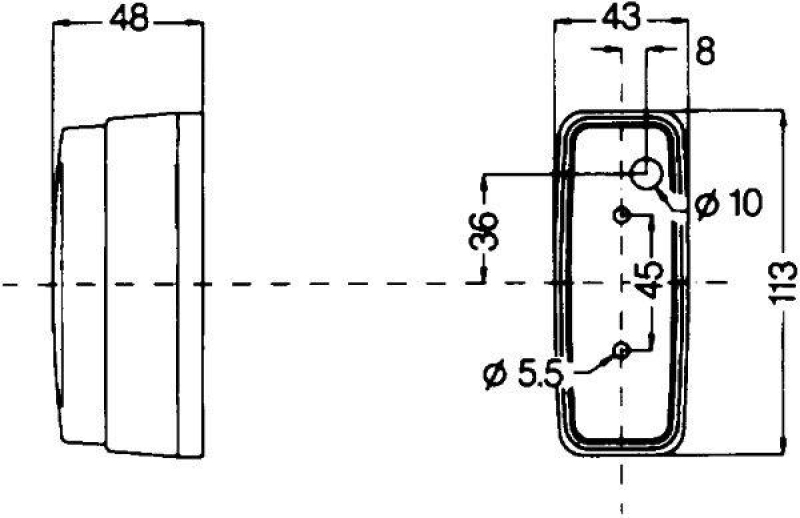 HELLA 2JA 997 027-051 Innenraumleuchte Anbau