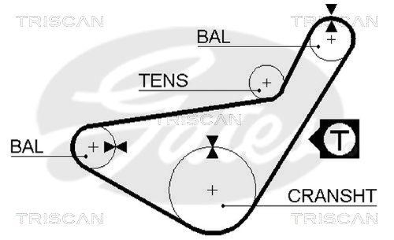 TRISCAN 8645 5210 Zahnriemen für Hyundai, Mitsubishi