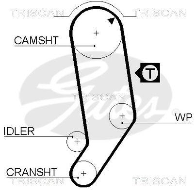 TRISCAN 8645 5245 Zahnriemen für Audi