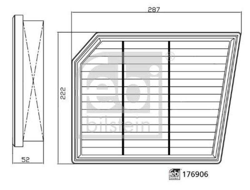 FEBI BILSTEIN 176906 Luftfilter für BMW