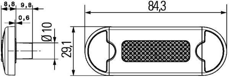 HELLA 2XT 959 510-467 Einstiegsleuchte WEISS MD12