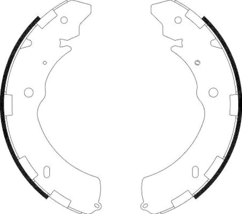 HELLA 8DB 355 000-421 Bremsbackensatz für MITSU.