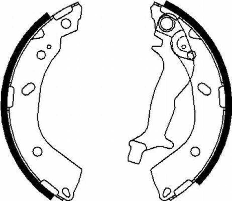 HELLA 8DB 355 000-431 Bremsbackensatz H1749