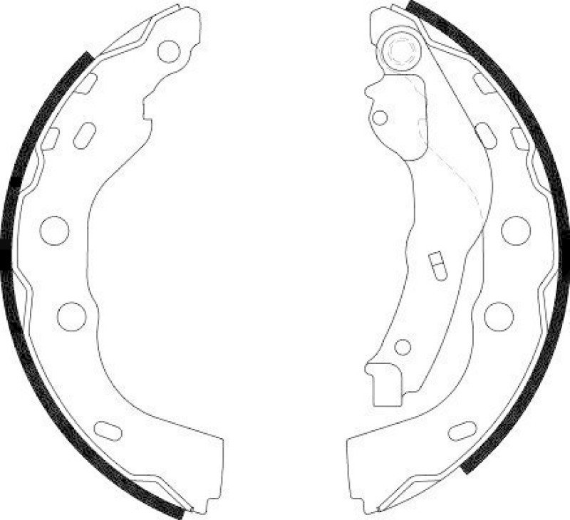 HELLA 8DB 355 000-451 Bremsbackensatz H1753