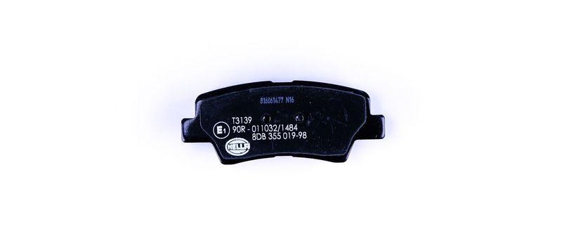 HELLA 8DB 355 019-981 Bremsbelagsatz, Scheibenbremsbelag für HYUNDAI/KIA