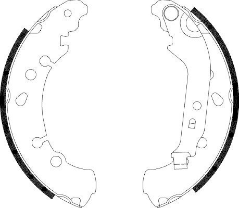 HELLA 8DB 355 000-471 Bremsbackensatz H1756