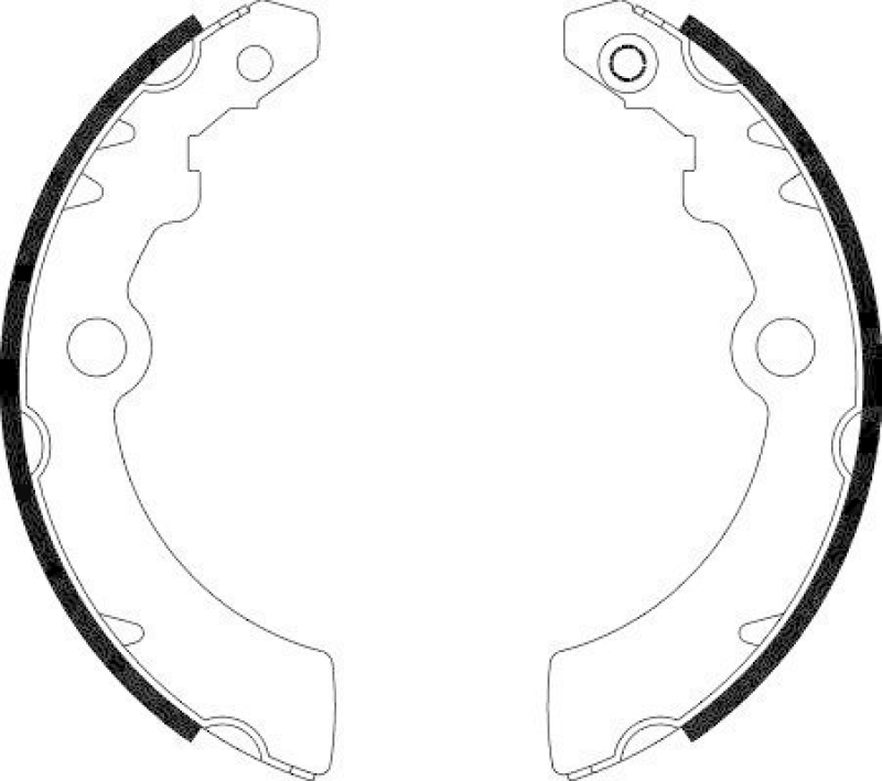 HELLA 8DB 355 000-501 Bremsbackensatz H1760