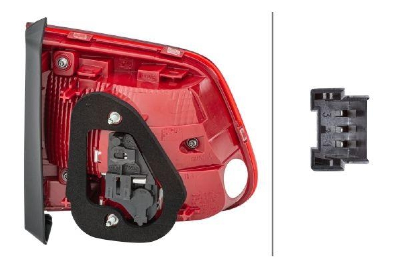 HELLA 2SA 010 739-101 Heckleuchte rechts Halogen VW