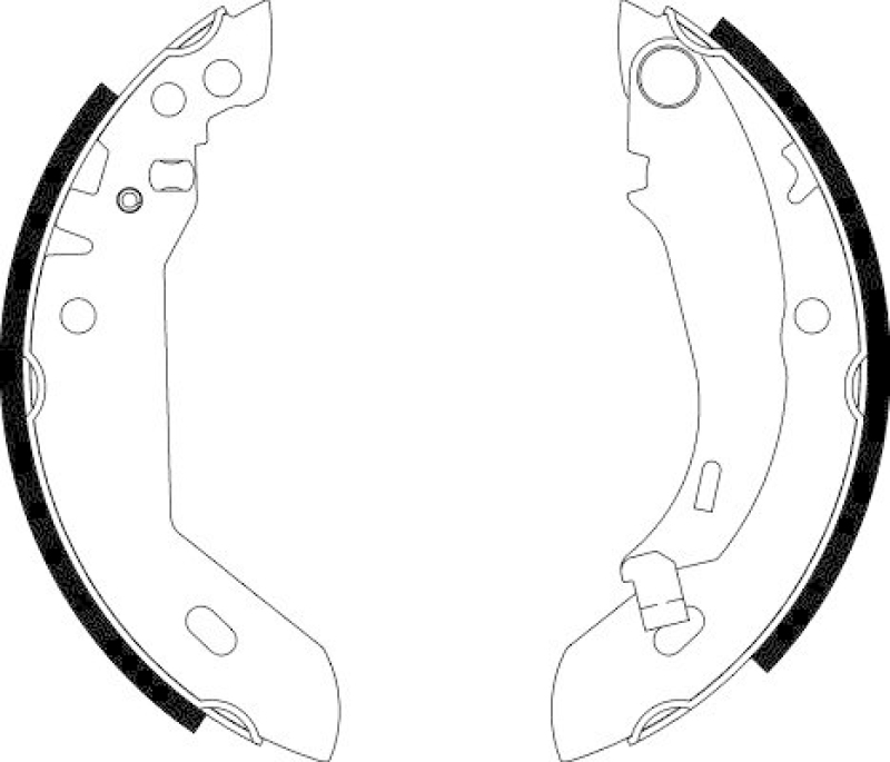 HELLA 8DB 355 000-591 Bremsbackensatz für RENAULT/PEUGEOT