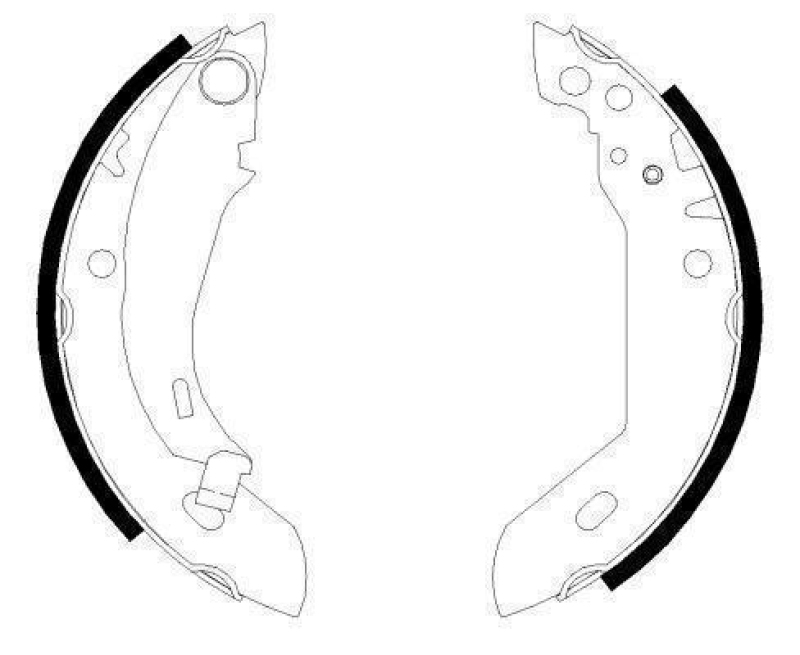 HELLA 8DB 355 000-651 Bremsbackensatz H8105